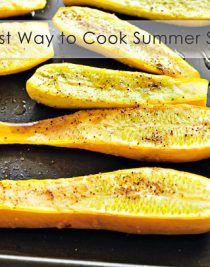 Crookneck Squash Recipes, Baked Squash Recipes, Oven Roasted Squash, Baked Yellow Squash, Roasted Squash Recipes, Cook Squash, Baked Summer Squash, Roasted Yellow Squash, Cooking Yellow Squash