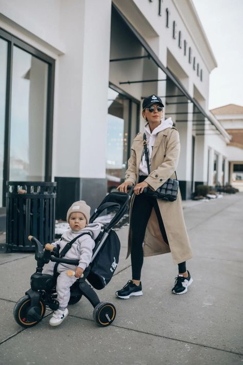 My Toddler Must Haves - Cella Jane Becky Hillyard, Casual Mom Style, Cella Jane, New Balance Outfit, Mommy Outfits, Trench Coat Outfit, Casual Outfits For Moms, Mum Fashion, Winter Fashion Outfits Casual