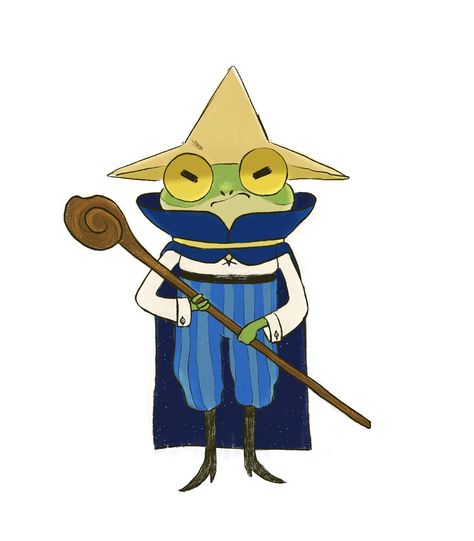 Animal Character Design, Anthropomorphic Characters, Black Mage, Frog Illustration, Frog Art, Character Design Animation, Digital Art Illustration, Arte Fantasy, Cartoon Character Design