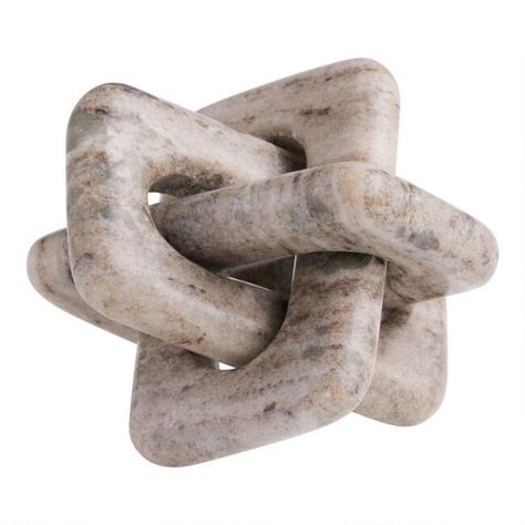 Marble Knot Decor | World Market Marble Desk Accessories, Knot Sculpture, Accessories Png, Knot Decor, Home Decor Sculptures, Decor Sculpture, Agra India, Marble Decor, Design Accessories