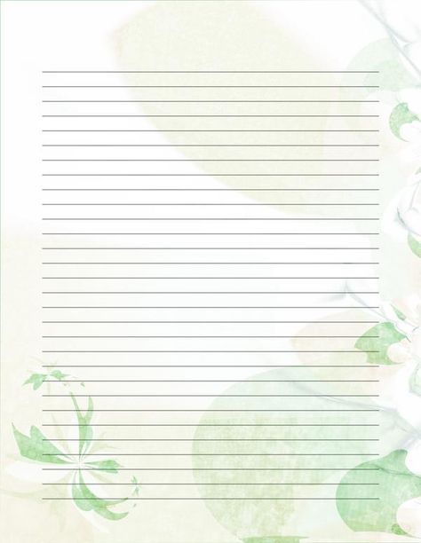 Paper Love Letter, Printable Things, Printable Lined Paper, Printable Stationary, Writing Paper Printable Stationery, Free Printable Stationery, Note Writing Paper, Writing Paper Printable, Floral Stationery