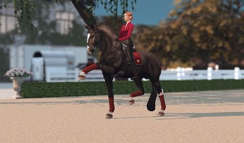 Rembrandt Designs | Creating Equestrian Based CC for the Sims 4 | Patreon Sims 4 Equestrian, Sims 4 Horse Poses, Sims 4 Equestrian Cc, Sims 4 Cc Animals, Equestrian Dressage, Hunter Horse, Equestrian Center, Horse Posters, Horse Dressage