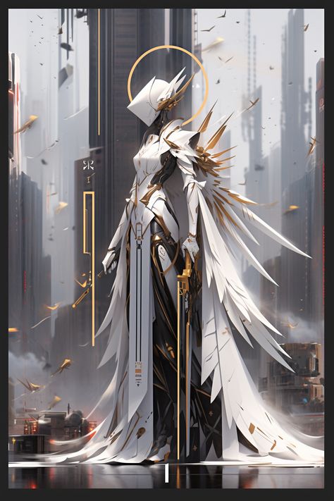 Robot Angel, Angel Armor, Female Angel, Sci Fi Character Art, Sci Fi Character Design, Warframe Art, Robots Concept, Robot Concept Art, Armor Concept