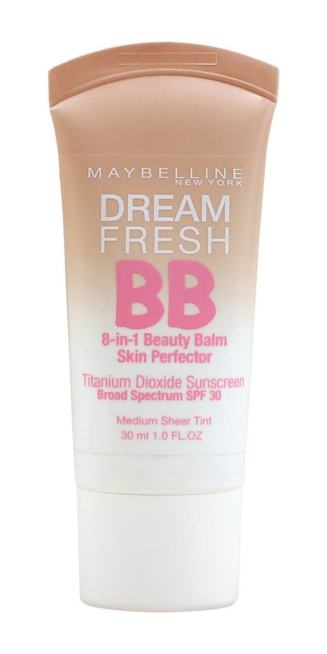 Maybelline Dream Fresh BB 8-in-1 Beauty Balm Skin Perfector Drugstore Bb Cream, Best Bb Cream, Bb Cream Best, Foundation For Dry Skin, Benefit Makeup, Combination Skin Type, Mode Zara, Beauty Balm, Beauty Products Drugstore