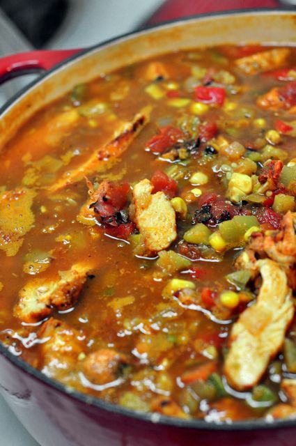 Grilled Chicken Tortilla Soup (not sure how different/similar it is to similar recipes I've pinned.) Cajun Sides, Cajun Jambalaya, Red Beans Rice, Cook Shrimp, Grilled Chicken Strips, Louisiana Style, The Big Easy, Savory Soups, Soup And Stew