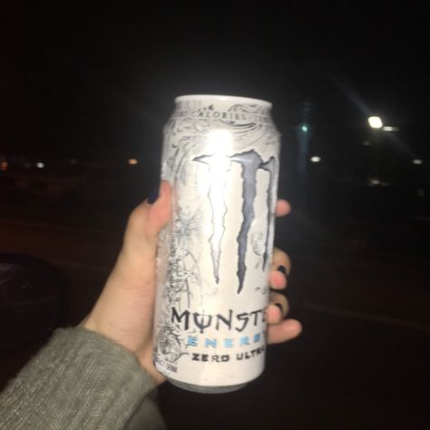 Monster White Aesthetic, White Monster Drink Aesthetic, White Monster Drink, White Monster, Bad Girl Wallpaper, Cool Skateboards, Energy Drink, Monster Can, Mini Fridge