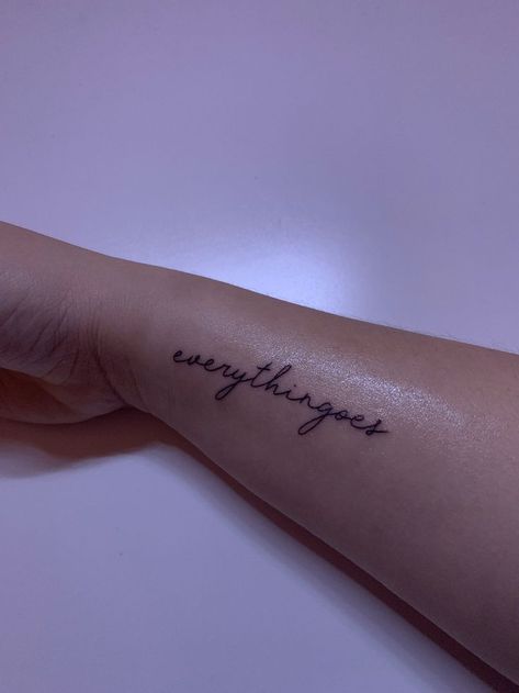 Everythingoes Tattoo, Unique Small Tattoo, Bts Tattoos, Encouraging Words, Cute Tiny Tattoos, Dainty Tattoos, Girly Tattoos, Small Tattoo Designs, Military Wife