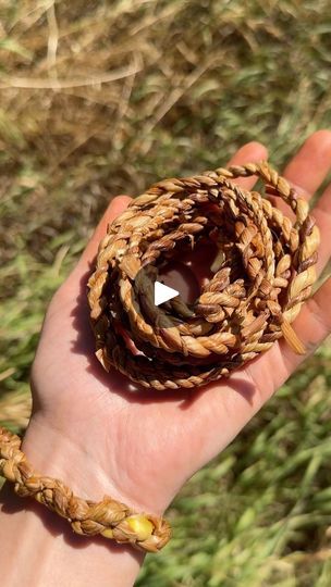 63K views · 6.7K reactions | I love making things from natural fibers. What do you think I should do with the cord?  #foraging #nature #asmr #oddlysatisfying #relaxing #quiet #cordage #iris #handandfire | Sage Cortez | handandfire · Original audio Plant Fibres, Making Things, Oddly Satisfying, Paper Projects, Natural Fibers, Dried Flowers, You Think, Audio, I Love