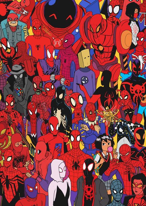 We need more Spider-people. Spiderman 2002, Spider Gang, Spider People, Spiderman Spider, Spiderman Pictures, Marvel Spiderman Art, Bd Comics, Marvel Comic Universe, Spiderman Comic