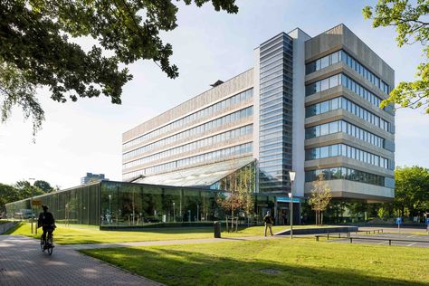 Radboud University, Green Campus, Dinner Setup, New Found Glory, Metal Facade, University Architecture, Concrete Architecture, Dental Center, High Rise Building