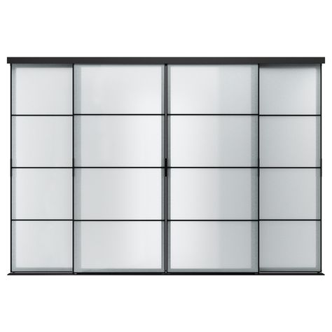 Sliding glass wardrobe design