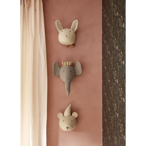 Nursery Decor Felt Elephant, Bunny Wall Decor, Animal Head Wall Decor, Felt Bear, Head Wall Decor, Elephant Wall Decor, Animal Head Wall, Sports Wall Decor, Whimsical Nursery