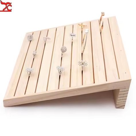 Jewellery Making Supplies Earring Organizer Ring Display Stand Jewelry Wood Earring Hoder Jewellery Packaging Case Exhibitors - AliExpress 36 Earring Card Display, Jewelry Organizer Stand, Wood Display Stand, Earring Display Stands, Wood Earring, Ring Display, Diy Musical Instruments, Countertop Storage, Jewelry Rack