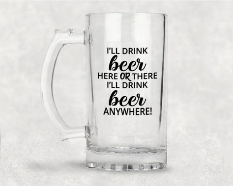 Dr. Seuss Inspired Beverage Glasses! Make a Dr. Seuss Coffee or Tea mug, Dr. Seuss wine glass or beer mug! #beermug #wineglass #coffeemug #teamug #drseuss Funny Beer Glass Sayings, Beer Mug Vinyl Ideas, Beer Mug Quotes, Beer Glass Vinyl Ideas, Beer Glass Sayings, Funny Beer Mugs, Beer Mugs Vinyl, Beer Mug Sayings, Beer Glasses Vinyl