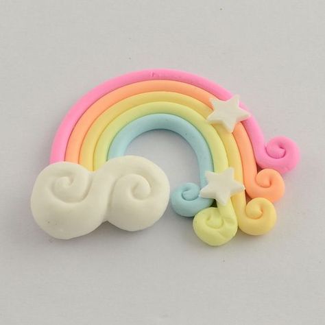 Super Clay, Fimo Kawaii, Crea Fimo, Clay Crafts For Kids, Fondant Cake Toppers, Tanah Liat, Clay Diy Projects, Polymer Clay Diy, Cute Polymer Clay