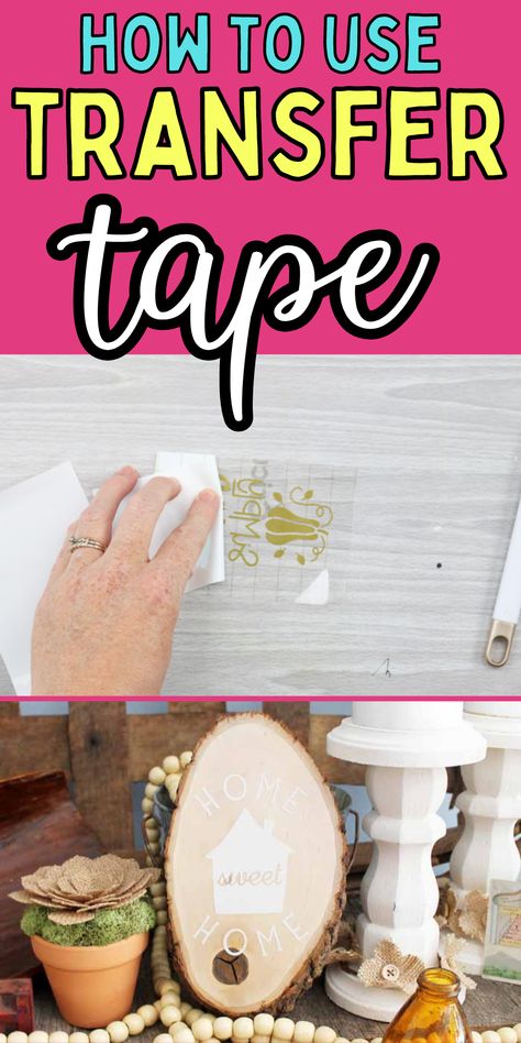 How To Use Transfer Tape With Cricut, Transfer Tape For Vinyl, How To Use Cricut, Collage Work, Cricut Tips, Layered Vinyl, How To Craft, Cricut Projects Vinyl, Glitter Vinyl