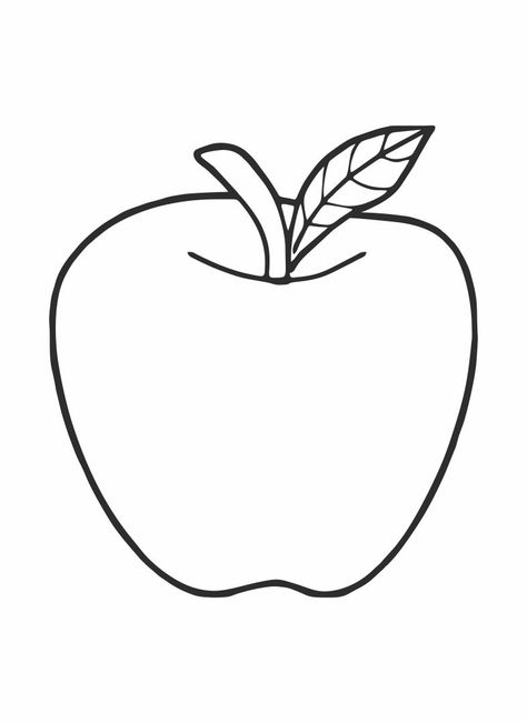 10 Best Printable Apple Template Preschool - printablee.com Apple Colour Pencil Drawing, Apple Outline Drawing, Apple Outline Printable, Apple Pattern Printable, Apple Activity For Preschool, Apple Template Free Printable, Apple Worksheets Preschool, Apple Crafts For Adults, Apple Coloring Sheet