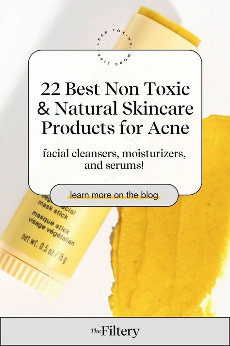 Dive into our latest blog featuring the 22 best non toxic and natural skincare products for acne. Discover the power of non toxic living with organic skincare solutions that nurture your skin. Achieve clear, radiant skin while prioritizing your well-being. Explore the best options for a healthier, acne-free complexion. Non Toxic Skincare Products, Chemical Free Skin Care Products, Non Toxic Skin Care, Non Toxic Laundry Detergent, Toxic Laundry Detergent, Ideas For Skin Care, Acne Safe Makeup, Skincare For Teens, Non Toxic Laundry