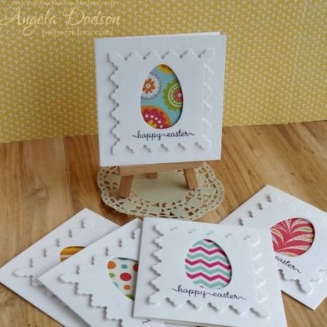 Tutorial to 'batch' make up these gorgeous Easter cards - quick and easy batch making! Diy Easter Cards, Easter Cards Handmade, Easter Humor, Easter Crafts Diy, Spring Cards, Easter Card, Easter Crafts For Kids, Easter Kids, Easter Diy