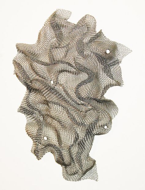 wire mesh abstract art wall hanging sculpture by HumanScaleStudio, $55.00 Tactile Art, 3d Art Projects, A Level Art Sketchbook, Fiber Sculpture, Art Wire, Driftwood Sculpture, Light Sculpture, A Level Art, Wire Sculpture