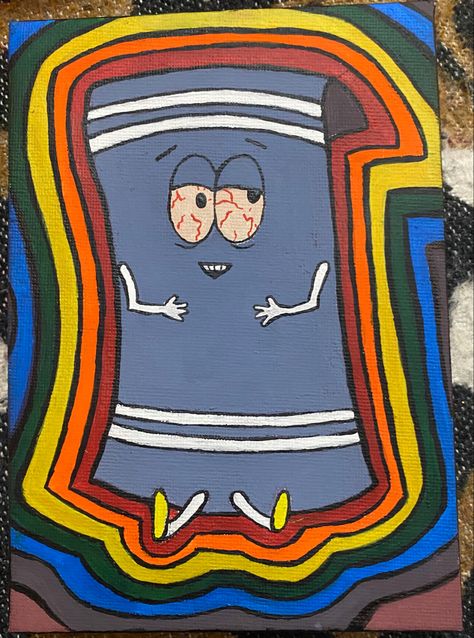 Trippy South Park Painting, South Park Anime, Cute Canvas Paintings, Cute Canvas, Park Art, Small Canvas, Canvas Art Painting, Artsy Fartsy, South Park