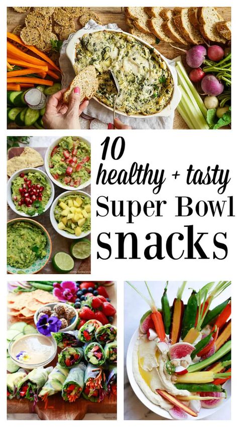 Healthy Superbowl Snacks Recipes Healthy Super Bowl, Super Healthy Snacks, Super Bowl Food Healthy, Super Bowl Snacks, Healthy Superbowl, Healthy Superbowl Snacks, Bowl Party Food, Super Snacks, Blog Planning