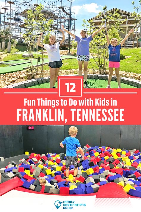 Dreaming about a family vacation to Franklin, TN and looking for things to do? We’re FamilyDestinationsGuide, and we’re here to help: Discover the most fun things to do in Franklin with kids - so you get memories that last a lifetime! #franklin #franklinthingstodo #franklinwithkids #franklinactivities Things To Do In Tennessee, Tennessee Road Trip, Franklin Tennessee, Tennessee Travel, Tennessee Vacation, Things To Do With Kids, Kid Friendly Activities, Road Trip With Kids, Kids Vacation