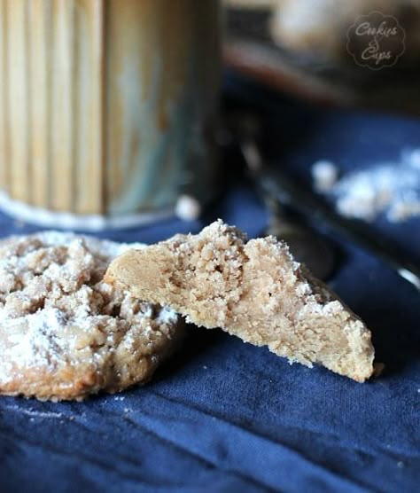 Coffee Cake Cookies | Cookies and Cups Coffee Cake Cookies, Eat Cookies, Recipe Cake, Homemade Breads, Coffee Cake Recipes, C Is For Cookie, Cookie Exchange, How Sweet Eats, Cookie Desserts