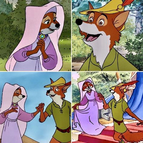 Maid Marian Costume, Robin Hood Halloween Costume, Robin Hood And Maid Marian, Robin Hood 1973, Robin Hood Costume, Disney Art Style, Couple Cosplay, Robin Hood Disney, Disney Character Art