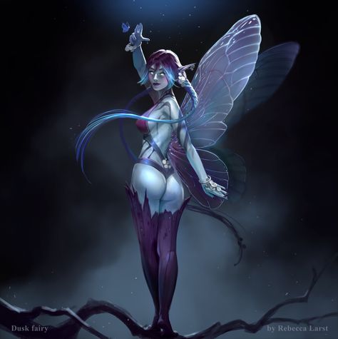 Evil Pixie Art, Eldritch Female, Leshy Pathfinder, Faerie Character Design, Pixie Character Design, Fairy Rpg, Fairy Character Art, Female Undead, Fey Dragon