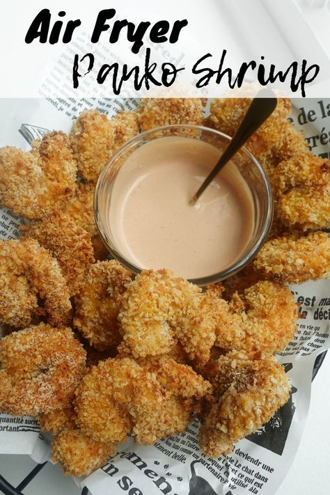 Air Fryer Panko Shrimp Shrimp Panko, Panko Shrimp, Gluten Free Panko, Air Fryer Fish, Air Fryer Recipes Healthy, Food Cart, Kids Food, Batch Cooking, Fryer Recipes