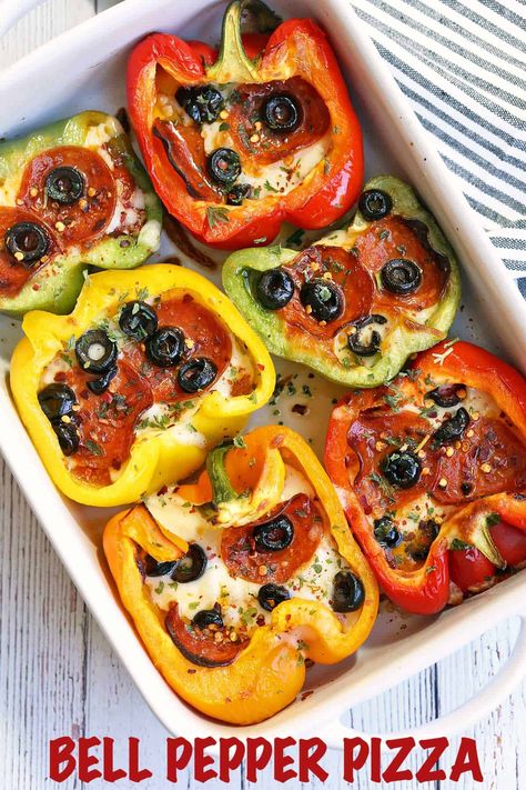 Bell Pepper Pizza, Pepper Pizza, Bell Pepper Recipes, Boiled Egg Diet Plan, Craving Pizza, Keto Pizza, Boiled Egg Diet, Low Sugar Recipes, Healthy Food Blogs