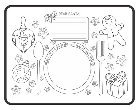 Printable Placemat, Thanksgiving Templates, Prek Crafts, Formal Table Setting, Coloring Placemats, Thanksgiving Placemats, Christmas Coloring Sheets, Placemats Kids, Christmas Angel Ornaments