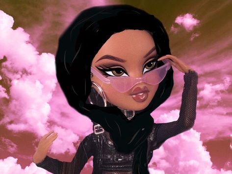 Hijabi Bratz, Hijabi Pfp Cartoon, Doll Aesthetic, Islamic Cartoon, Hijab Cartoon, Braut Make-up, Princess Cartoon, Instagram Funny Videos, Picture Icon