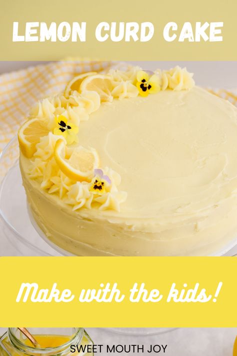 Surprise your family and friends with this delicious and easy Lemon Curd Cake. With just a few simple ingredients, this cake is sure to be a hit with kids and adults alike. It's a great way to get your little helpers involved in the kitchen. Give it a try today, and you won't be disappointed! Dairy Free Cream Cheese Icing, Best Lemon Curd, Easter Egg Sugar Cookies, Cream Cheese Icing Recipe, Curd Cake, Lemon Sponge Cake, Lemon Curd Cake, Easy Lemon Curd, Lemon Buttercream Frosting