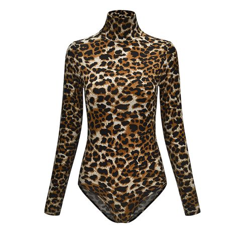 Suit Turtleneck, Leopard Turtleneck, Long Sleeve Playsuit, Yellow Jumpsuit, Body Manga Longa, Rompers Womens Jumpsuit, Womens Fashion Casual Summer, Womens Maxi Skirts, Turtleneck Long Sleeve