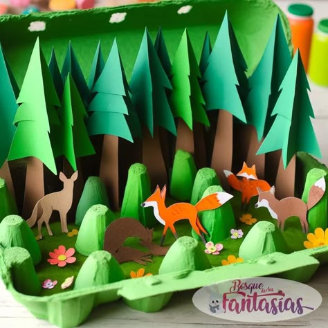 Craft Work For Kids, Egg Carton Crafts, Preschool Art Activities, Art N Craft, Egg Carton, Camping Crafts, Childrens Crafts, Diy Creative Crafts, Cardboard Crafts