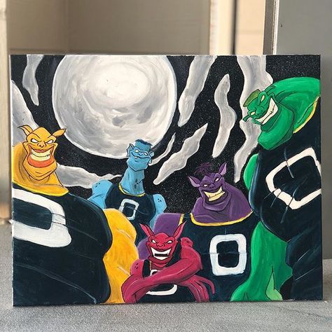 Space Jam Painting, Jam Painting, Looney Tunes Space Jam, Painting Canvases, Nba Wallpapers, Basketball Art, Space Jam, Mini Canvas Art, My Childhood