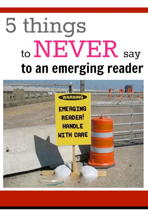 5 things to never say to emerging reader Teaching Mama, Read Alouds, First Grade Reading, Reading Instruction, Reading Workshop, Reading Classroom, Reading Groups, Reading Resources, Kindergarten Reading