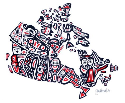 National Indigenous Peoples Day Canada, Canadian Tattoos, Canadian Indigenous Art, National Indigenous Peoples Day, Indigenous Canada, Canadian Indigenous, Canadian Tattoo, Map Of Canada, Happy Turtle