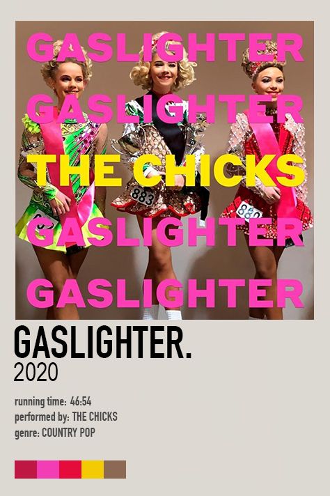 Gaslighter - The (Dixie) Chicks (2020) Dixie Chicks Poster, The Dixie Chicks, 70s Room, Chick Outfit, Chick Shirt, Album Posters, Dixie Chicks, The Chicks, Texas Man