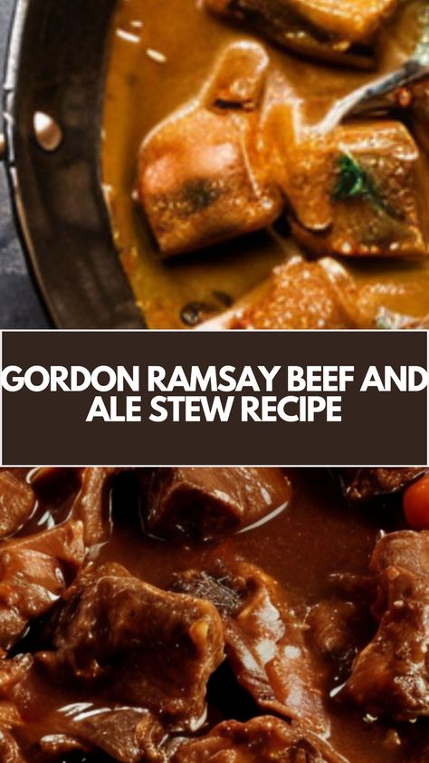 This hearty and delicious beef and ale stew, inspired by Gordon Ramsay, is the perfect comfort food for chilly days. It’s a simple, one-pot meal with tender beef, rich flavors, and wholesome veggies. Using everyday ingredients like dark ale and fresh herbs, this recipe offers a flexible, flavorful dish that’s easy to prepare and sure to satisfy. Beef And Ale Stew, Gordon Ramsay Dishes, Gordon Ramsay Recipes, Comfort Soups, Gordon Ramsey Recipes, Gordon Ramsay Recipe, Chef Gordon Ramsay, Tv Chefs, Comfort Soup