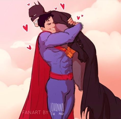 Superman X Batman Hot, Superman Love, Superman X Batman, Superman X, Bakugou Manga, Batman Funny, Dc Comics Artwork, Batman Vs Superman, Batman Family