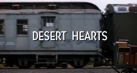 105 • Desert Hearts (1985) Lesbian Cowboy, Desert Hearts, Movie Recs, Queer Women, Title Card, Junk Drawer, Visual Art, Cowboy, The Incredibles