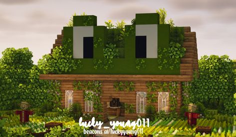 Minecraft Frog House Ideas, Frog Habitat Minecraft, Frogs Minecraft, Frog Builds Minecraft, Froglight Ideas Minecraft, Frog Terrarium Minecraft, Minecraft Frog Fountain, Frog Lights Minecraft Ideas, Frog Enclosure Minecraft