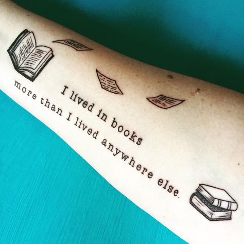 Neil Gaiman Tattoo, Author Tattoo, Ocean At The End Of The Lane Quote, Literary Tattoos Quotes, Discworld Tattoo, Poetry Tattoo, Book Quotes Tattoo, Reading Tattoo, Quote Tattoos Placement