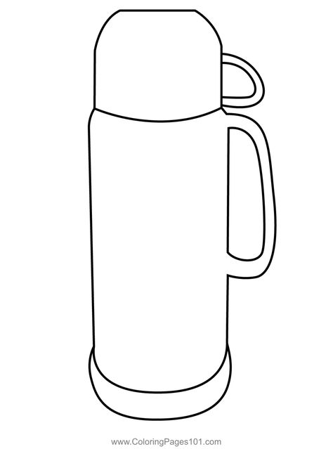 Plastic Water Bottle Coloring Page Paper Duck Water Bottle, Flask Tattoo, Bottle Coloring Page, Flask Drawing, Crocodile Coloring Pages, Drinks Drawing, Water Bottle Drawing, Water Bottle Cartoon, Bottle Art Projects