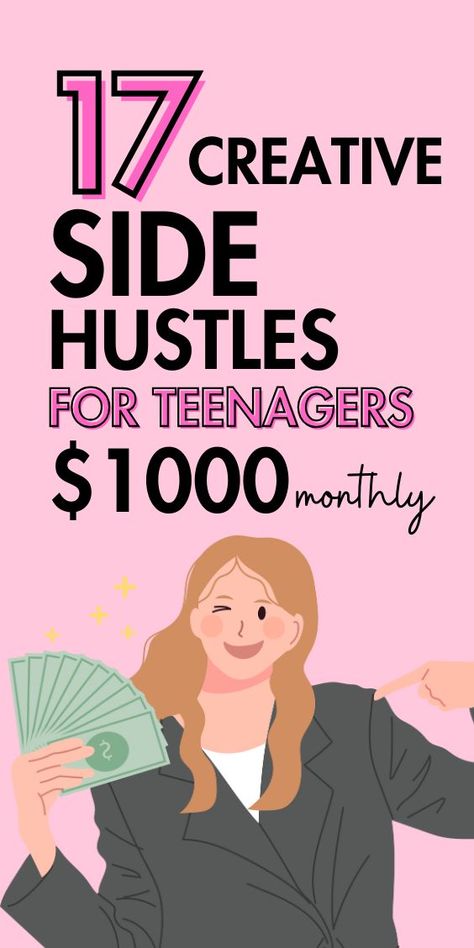 Selling Crafts Online, Making Money Teens, Start Online Business, Teen Money, Jobs For Teens, Teen Life Hacks, Making Extra Cash, Ways To Earn Money, A Teen