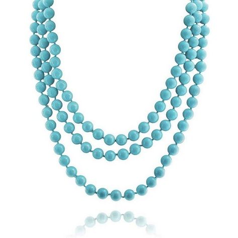 Bling Jewelry Turquoise Color Endless Sea Shell Pearl Strand Long... ($36) ❤ liked on Polyvore featuring jewelry, necklaces, blue, long turquoise necklace, double strand pearl necklace, bead necklace, blue turquoise necklace y turquoise necklace Necklaces Blue, Blue Seashell, Blue Turquoise Necklace, Western Necklaces, Pearl Strands Necklace, Necklace Bead, Pearl Strand, Jewelry Turquoise, Turquoise Bead Necklaces