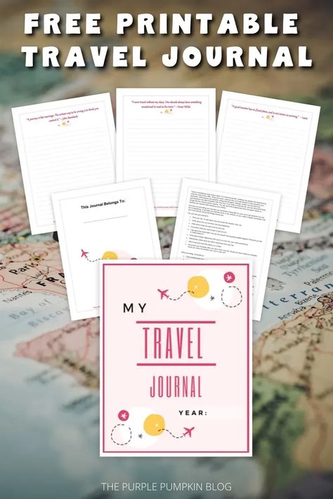 Travel Journal Template, Printable Travel Journal, Best Travel Journals, Travel Journal Ideas, Journal Printables Free, Vacation Journal, Travel Journal Pages, Crayola Coloring Pages, Bullet Journal How To Start A